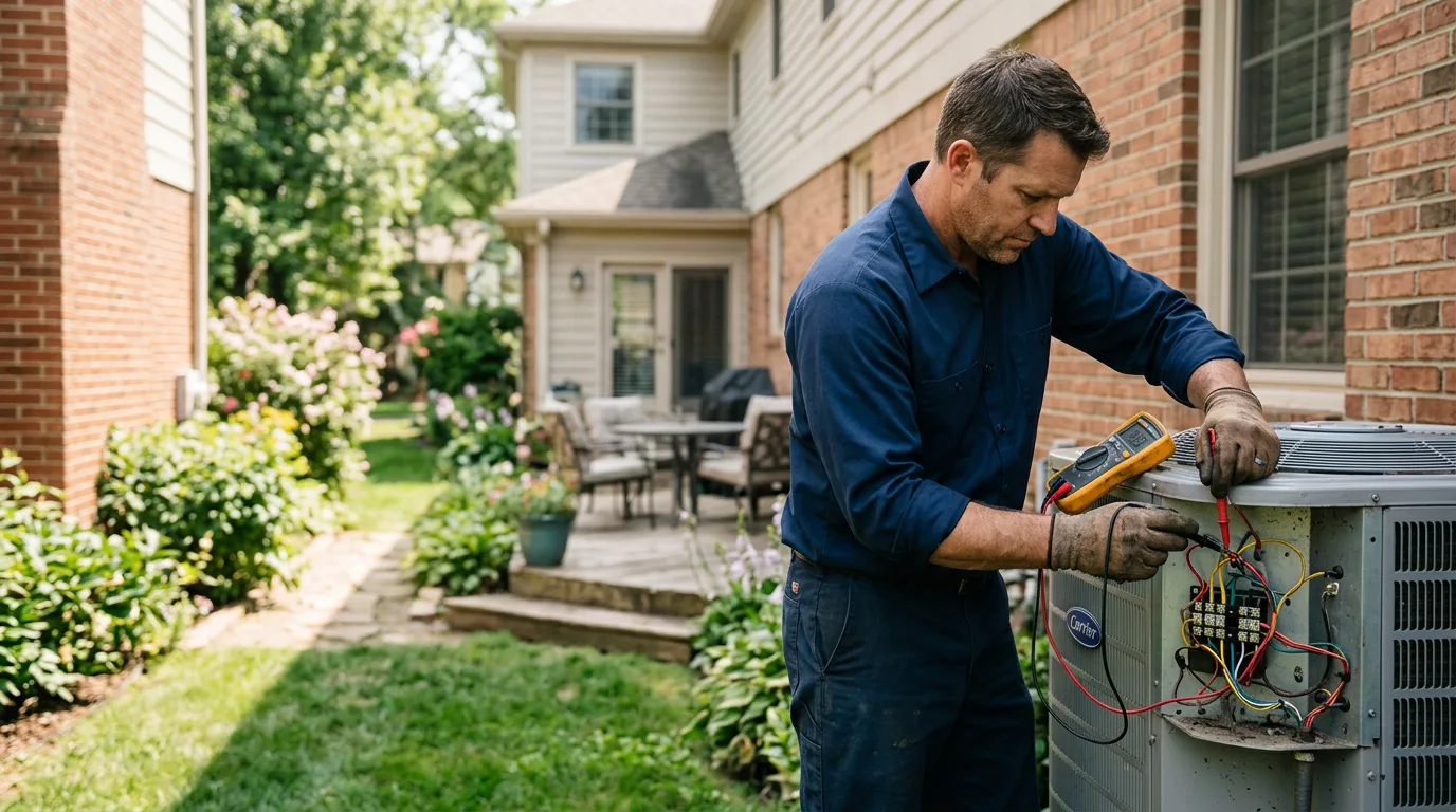 HVAC technician working near Lebanon Junction, KY